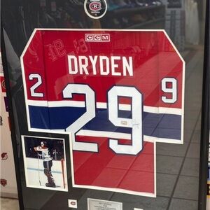 KEN DRYDEN SIGNED JERSEY